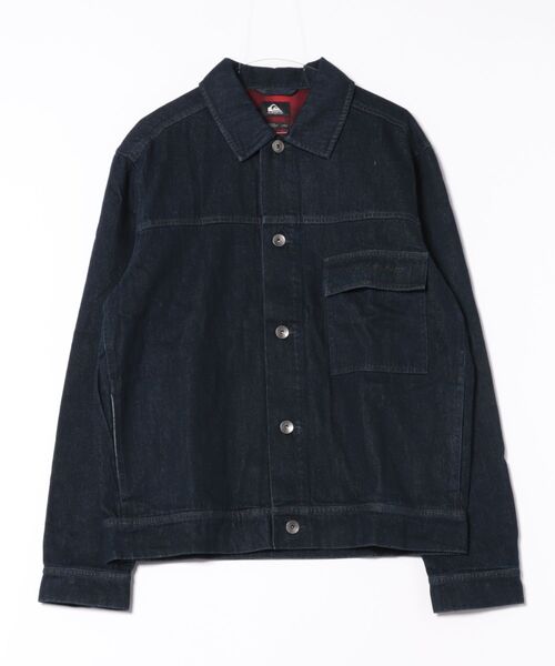 Quiksilver(クイックシルバー)の「DENIM JACKET/クイックシルバーデニムブルゾン(ブルゾン・メンズ・インディゴブルー/ブラック/ミント・MEDIUM/X-LARGE/LARGE)」の3枚目の写真