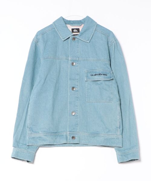 Quiksilver(クイックシルバー)の「DENIM JACKET/クイックシルバーデニムブルゾン(ブルゾン・メンズ・インディゴブルー/ブラック/ミント・MEDIUM/X-LARGE/LARGE)」の2枚目の写真