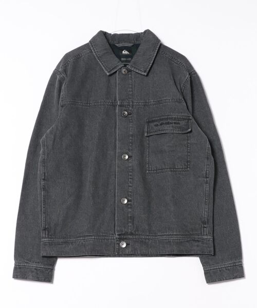 Quiksilver(クイックシルバー)の「DENIM JACKET/クイックシルバーデニムブルゾン(ブルゾン・メンズ・インディゴブルー/ブラック/ミント・MEDIUM/X-LARGE/LARGE)」の1枚目の写真