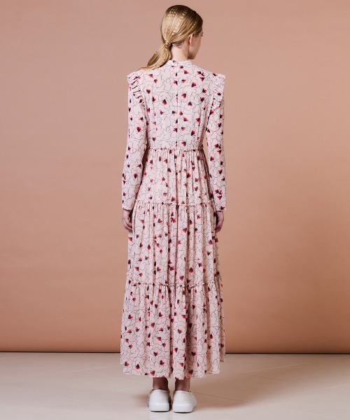 DOUBLE STANDARD CLOTHING（ダブルスタンダードクロージング）の「シフォンフリルワンピース（ワンピース・レディース・カラフル・38/36）」の5枚目の写真