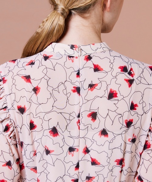 DOUBLE STANDARD CLOTHING（ダブルスタンダードクロージング）の「シフォンフリルワンピース（ワンピース・レディース・カラフル・38/36）」の8枚目の写真