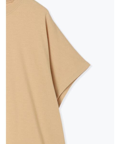 Samansa Mos2 blue(サマンサモスモスブルー)の「◎【接触冷感】ロゴプリントチュニック(Tシャツ/カットソー・レディース・ブラック/ベージュ/オフホワイト・F)」の10枚目の写真