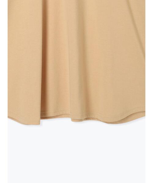 Samansa Mos2 blue(サマンサモスモスブルー)の「◎【接触冷感】ロゴプリントチュニック(Tシャツ/カットソー・レディース・ブラック/ベージュ/オフホワイト・F)」の11枚目の写真