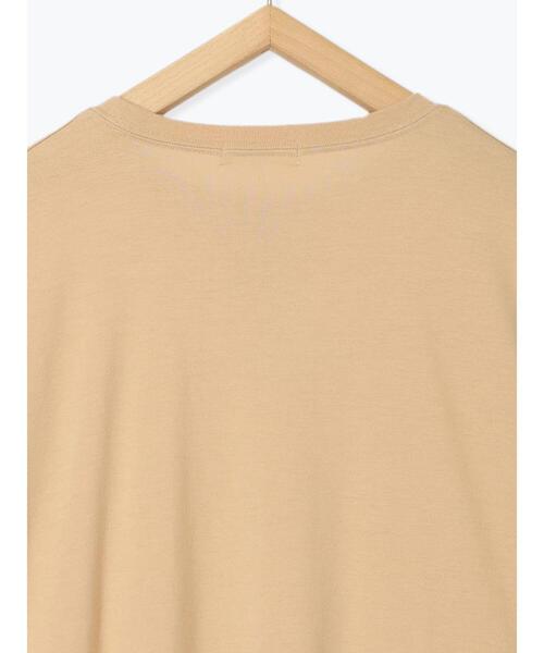 Samansa Mos2 blue(サマンサモスモスブルー)の「◎【接触冷感】ロゴプリントチュニック(Tシャツ/カットソー・レディース・ブラック/ベージュ/オフホワイト・F)」の12枚目の写真