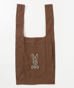 ★キツネ×ブラウン北欧葉っぱ★ ハンドメイド　リバーシブル　スタイ CAFE KITSUNE ECO BAG（エコバッグ/サブバッグ）｜Maison Kitsune