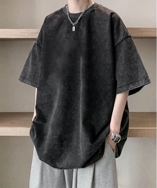 .KOM(ドットコム)の「『.KOM/ドットケーオーエム』ピグメントTシャツ 【CN】(Tシャツ/カットソー・メンズ・ブラック・L/XL)」の1枚目の写真