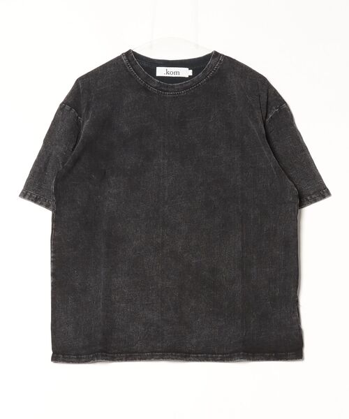 .KOM(ドットコム)の「『.KOM/ドットケーオーエム』ピグメントTシャツ 【CN】(Tシャツ/カットソー・メンズ・ブラック・L/XL)」の2枚目の写真