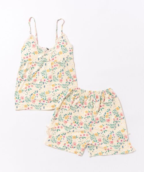 MINTON 花柄ルームウェア Mサイズ ピンク miniministore 総柄パジャマ レディースルームウェア春夏