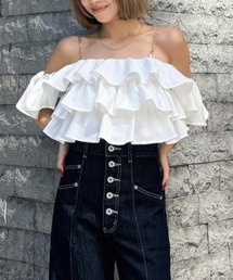 rienda | フリルツーウェイオフショルブラウス 夏服(シャツ/ブラウス)