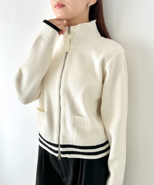 Matin Kim ジップアップニットセーター 210.jpg