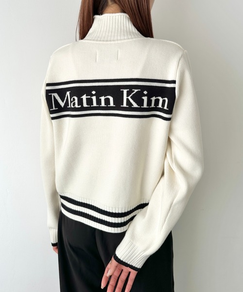 セール】Matin Kim(マーティンキム)/バックロゴ ハイネック