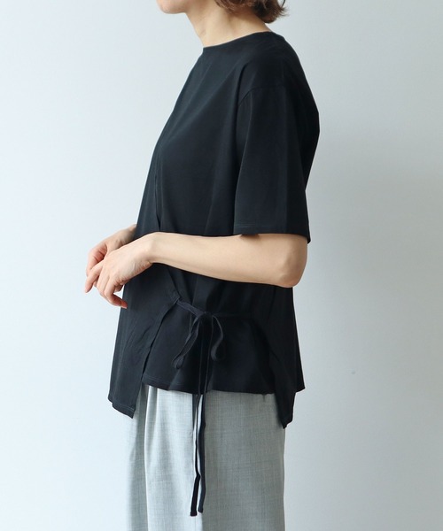 tシャツ スピンギザコットン　カシュクールプルオーバー レディース AMBIDEX Store スピンギザコットン カシュクールプルオーバー(F
