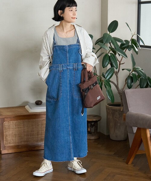 FREAK'S STORE サロペットスカート°・*:.。.☆ FREAK'S STORE/ベルト付き ナイロン サロペットスカート
