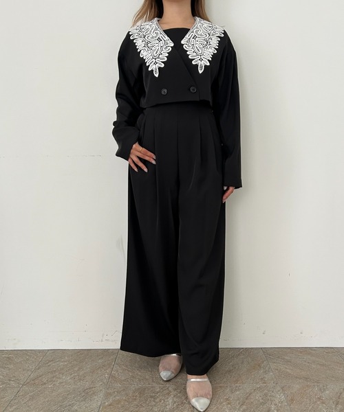 et.UNiVER ♥ パンツドレスセットアップ　ブラック　オマケ付き et.UNiVER パンツドレスセットアップブラックオマケ付き