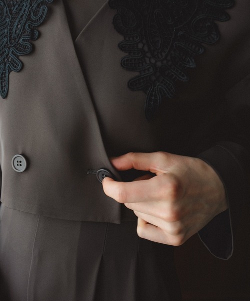 Big collar setup（パンツドレス）｜et.UNiVER（エトユニベール）の