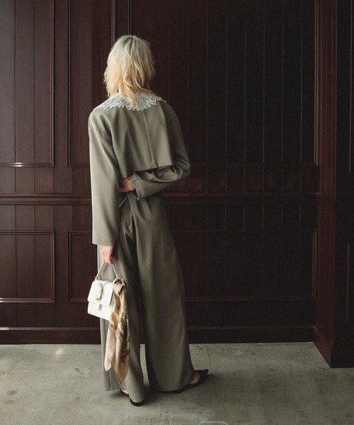 Big collar setup（パンツドレス）｜et.UNiVER（エトユニベール）の