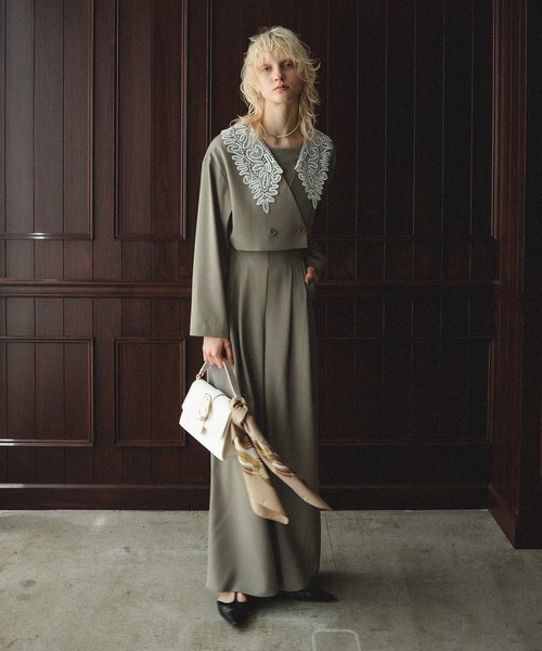 Big collar setup（パンツドレス）｜et.UNiVER（エトユニベール