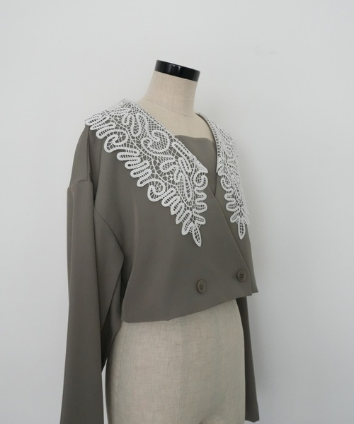 Big collar setup（パンツドレス）｜et.UNiVER（エトユニベール）の