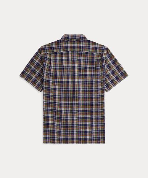 クラシック フィット チェック リネンコットン シャツ（シャツ