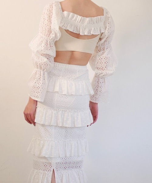 即完売　美品　Honey mi honey ♡ キャミソール　チュニック tulle frill camisole