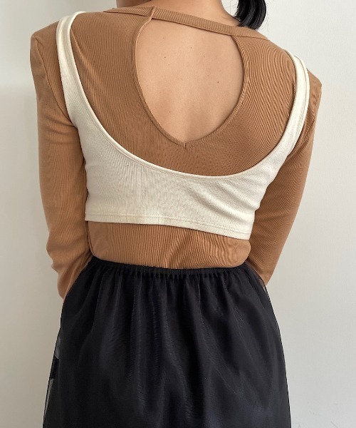 ハニーミーハニー ライトベージュ キャミソールオールインワン dreamy balloon frill camisole