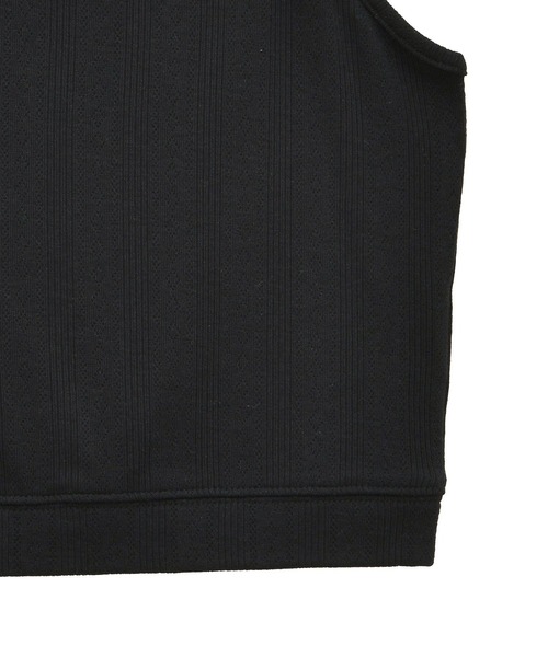 earth music&ecology（アースミュージックアンドエコロジー）の「ダブルストラップパターンメッシュキャミソール（キャミソール・レディース・その他14/ブラック/オフホワイト・M/S）」の17枚目の写真