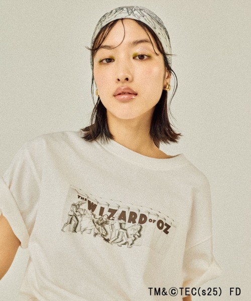 LEPSIM(レプシィム)の「【CINEMA/シネマ】アソートプリントT 570278(Tシャツ/カットソー・レディース・チャコールグレー/ホワイト/ホワイト系その他/ブルー・FREE)」の16枚目の写真