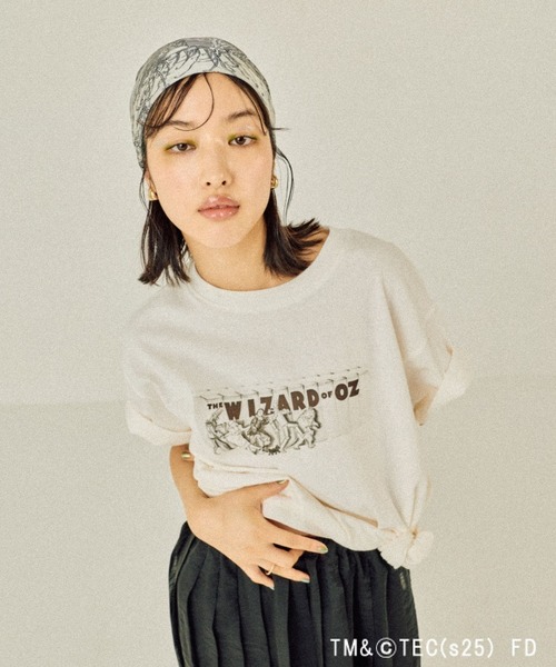 LEPSIM(レプシィム)の「【CINEMA/シネマ】アソートプリントT 570278(Tシャツ/カットソー・レディース・チャコールグレー/ホワイト/ホワイト系その他/ブルー・FREE)」の17枚目の写真