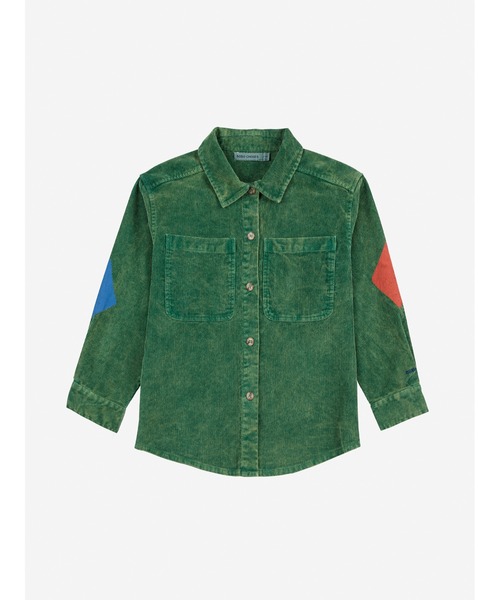 BOBO CHOSES(ボボショーズ)の「Bobo Joker corduroy shirt(シャツ/ブラウス・キッズ・グリーン・12-13y/2-3YEAR/4-5YEAR/6-7YEAR/8-9y/10-11y)」の4枚目の写真