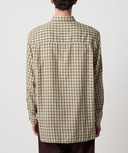 Steven Alan / チェックレギュラーカラーシャツ / XL Steven Alan＞ CC ガーゼ チェック レギュラーカラー シャツ LOOSE
