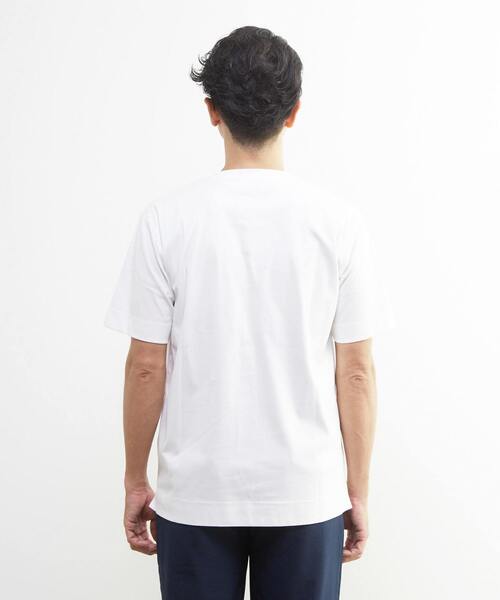 MEN'S MELROSE（メンズメルローズ）の「マーセライズドスムース キーネックTシャツ（Tシャツ/カットソー・メンズ・ベージュ/ブラック/ホワイト・3/4/2）」の6枚目の写真