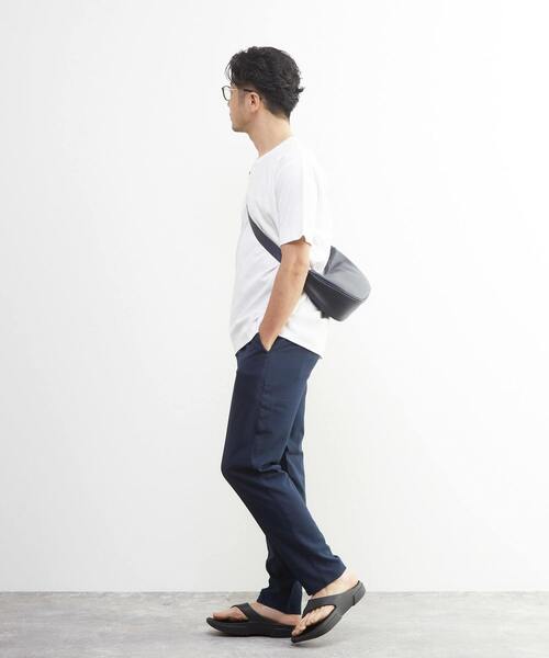 MEN'S MELROSE（メンズメルローズ）の「マーセライズドスムース キーネックTシャツ（Tシャツ/カットソー・メンズ・ベージュ/ブラック/ホワイト・3/4/2）」の19枚目の写真