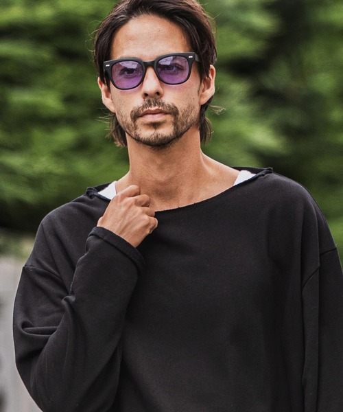 msw1712-ボートネックルーズシルエット裏毛スウェットプルオーバー