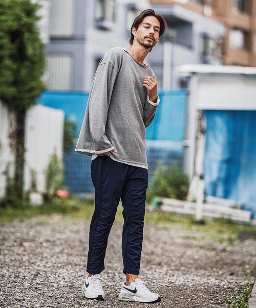 CAMBIO（カンビオ）の「msw1712-ボートネックルーズシルエット裏毛スウェットプルオーバー（スウェット・メンズ・ブラック/グレー/チャコール・S/M/L）」の20枚目の写真