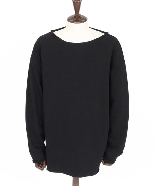 CAMBIO（カンビオ）の「msw1712-ボートネックルーズシルエット裏毛スウェットプルオーバー（スウェット・メンズ・ブラック/グレー/チャコール・S/M/L）」の21枚目の写真