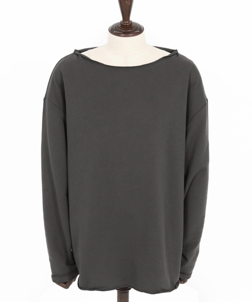 CAMBIO（カンビオ）の「msw1712-ボートネックルーズシルエット裏毛スウェットプルオーバー（スウェット・メンズ・ブラック/グレー/チャコール・S/M/L）」の22枚目の写真