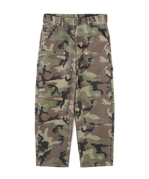 パンツ AAKAM Knee Pin-tuck Camouflage Twill 1 Knee Pin-tuck Camouflage Twill Pants (Black) | AAKAM