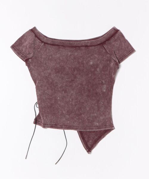 Figments（フィグメンツ）の「ROCK&ROLLオフショルT（Tシャツ/カットソー・レディース・ブラック/レッド・FREE）」の20枚目の写真