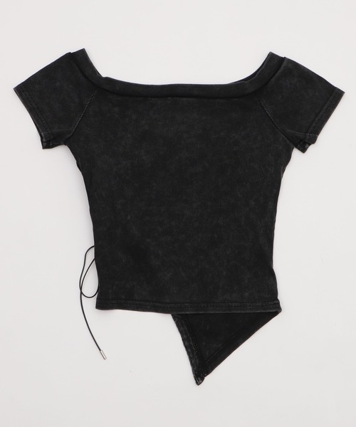 Figments（フィグメンツ）の「ROCK&ROLLオフショルT（Tシャツ/カットソー・レディース・ブラック/レッド・FREE）」の12枚目の写真