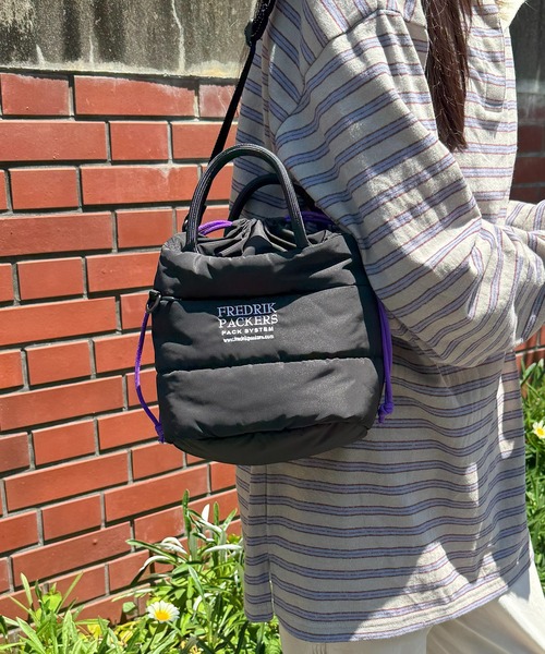 FREDRIK PACKERS（フレドリックパッカーズ）の「【FREDRIK PACKERS】≪別注≫TT BAUM TOTE　/　バームトートミニショルダー（ショルダーバッグ・レディース・ブラック系1/ブラック/ブラック系その他2/カーキ/グレー・FREE）」の7枚目の写真