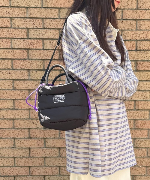 FREDRIK PACKERS（フレドリックパッカーズ）の「【FREDRIK PACKERS】≪別注≫TT BAUM TOTE　/　バームトートミニショルダー（ショルダーバッグ・レディース・ブラック系1/ブラック/ブラック系その他2/カーキ/グレー・FREE）」の8枚目の写真