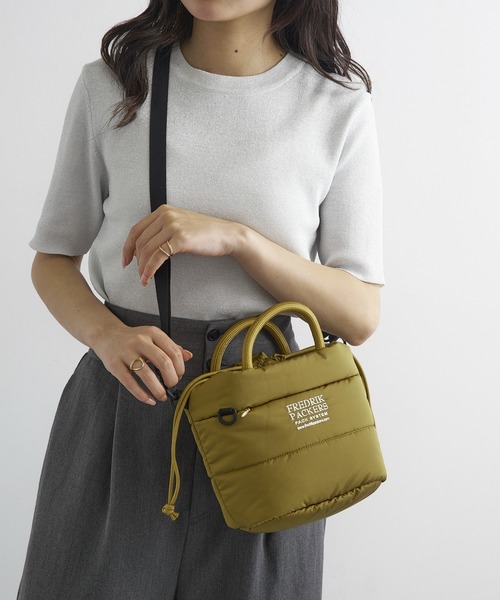 FREDRIK PACKERS（フレドリックパッカーズ）の「【FREDRIK PACKERS】≪別注≫TT BAUM TOTE　/　バームトートミニショルダー（ショルダーバッグ・レディース・ブラック系1/ブラック/ブラック系その他2/カーキ/グレー・FREE）」の22枚目の写真