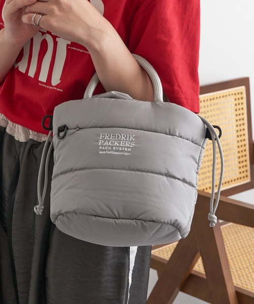 FREDRIK PACKERS（フレドリックパッカーズ）の「【FREDRIK PACKERS】≪別注≫TT BAUM TOTE　/　バームトートミニショルダー（ショルダーバッグ・レディース・ブラック系1/ブラック/ブラック系その他2/カーキ/グレー・FREE）」の14枚目の写真