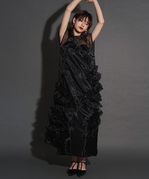 ✳︎ My shawtyマイシャウティー　袖シアーロングドレス　ロングワンピース My shawty｜マイシャウティーのワンピース/ドレス通販 - ZOZOTOWN