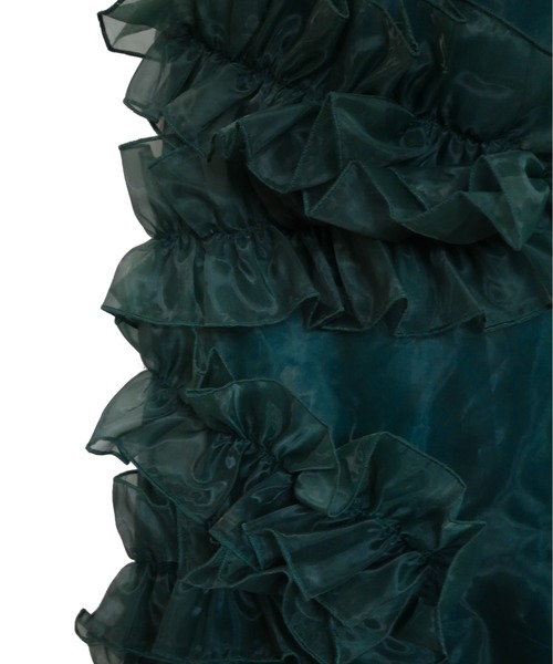 My shawty(マイシャウティー)の「organdy volume dress(ドレス・レディース・ブラック/ネイビー/グリーン・MEDIUM/SMALL)」の20枚目の写真