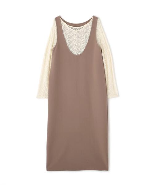 PROPORTION BODY DRESSING（プロポーションボディドレッシング）の「Ｕネックジャンスカ　ＳＥＴＵＰ / 1215240804（ワンピース・レディース・ブラウン系その他/ブラック・MEDIUM/P/S）」の15枚目の写真