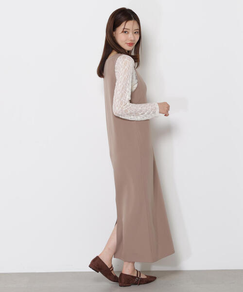 PROPORTION BODY DRESSING（プロポーションボディドレッシング）の「Ｕネックジャンスカ　ＳＥＴＵＰ / 1215240804（ワンピース・レディース・ブラウン系その他/ブラック・MEDIUM/P/S）」の17枚目の写真