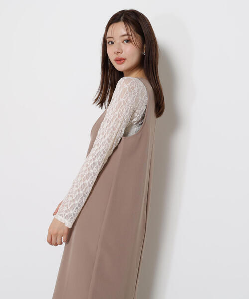 PROPORTION BODY DRESSING（プロポーションボディドレッシング）の「Ｕネックジャンスカ　ＳＥＴＵＰ / 1215240804（ワンピース・レディース・ブラウン系その他/ブラック・MEDIUM/P/S）」の18枚目の写真