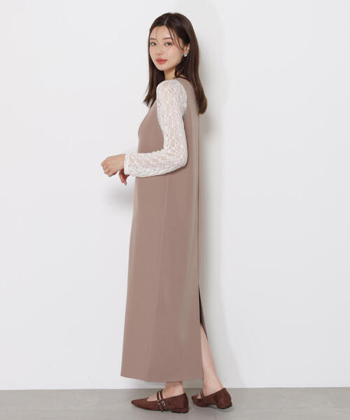 PROPORTION BODY DRESSING（プロポーションボディドレッシング）の「Ｕネックジャンスカ　ＳＥＴＵＰ / 1215240804（ワンピース・レディース・ブラウン系その他/ブラック・MEDIUM/P/S）」の19枚目の写真