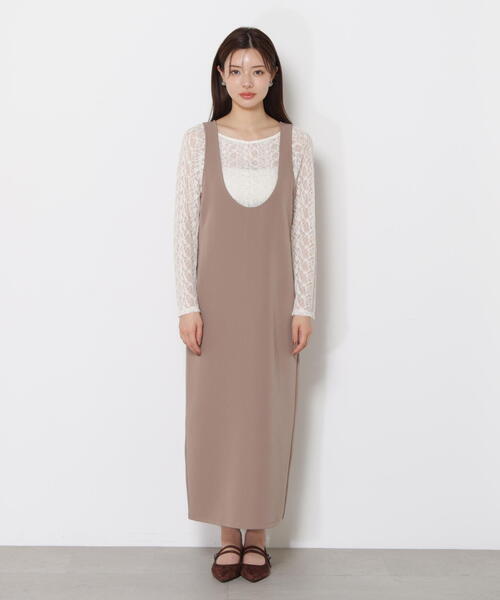PROPORTION BODY DRESSING（プロポーションボディドレッシング）の「Ｕネックジャンスカ　ＳＥＴＵＰ / 1215240804（ワンピース・レディース・ブラウン系その他/ブラック・MEDIUM/P/S）」の21枚目の写真